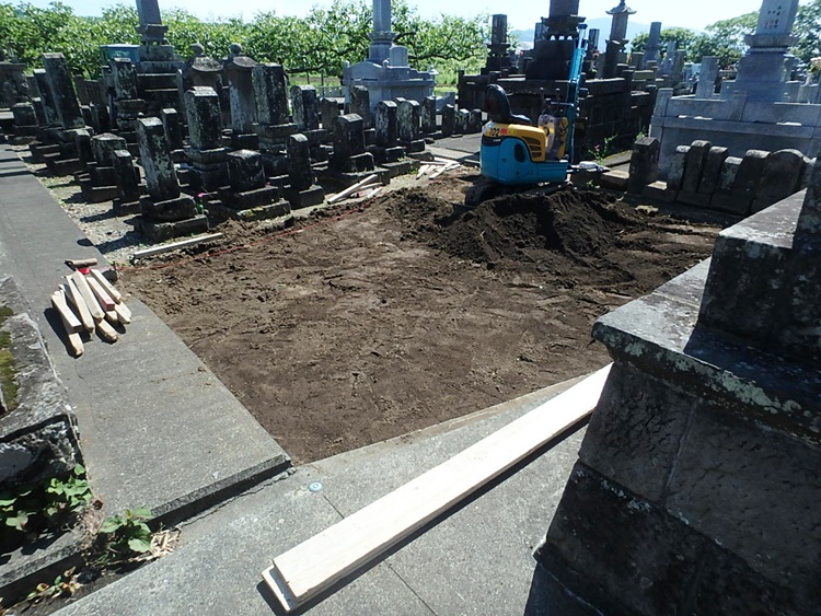 墓地整備工事